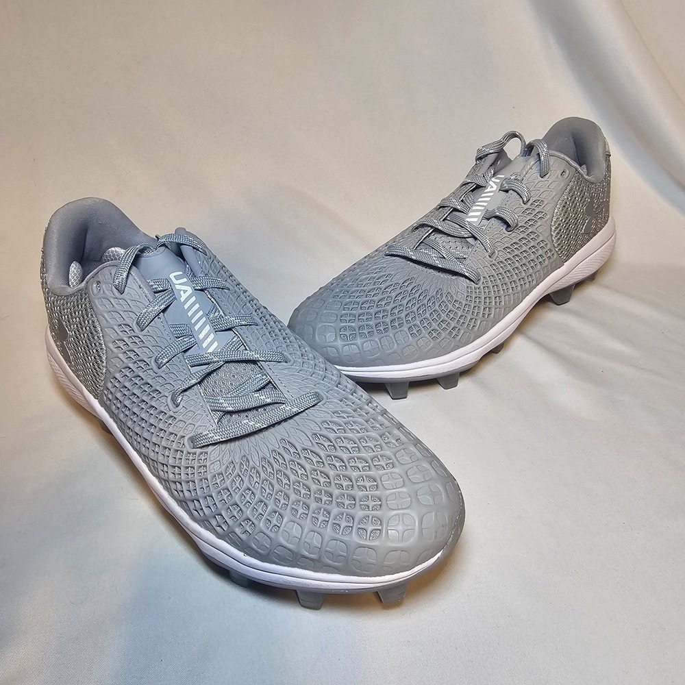 UNDER ARMOUR UA Glyde 2 MT TPU Molded Softball Cleats‎ Gray US Womens 11.5